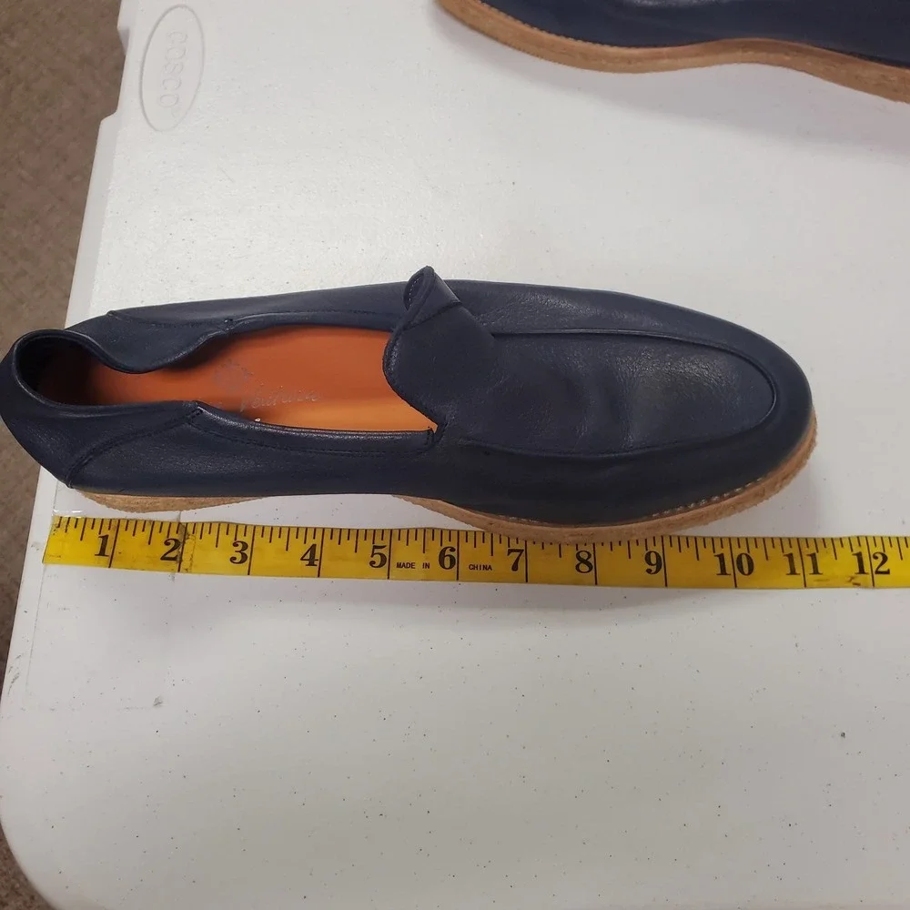 Andrea‎ Ventura Firenze Mens Sailor Shoes Size 41 Blue Leather Loafers Designer